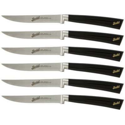 BERKEL Elegance Gloss Black Knife - Set of 6 steak knives